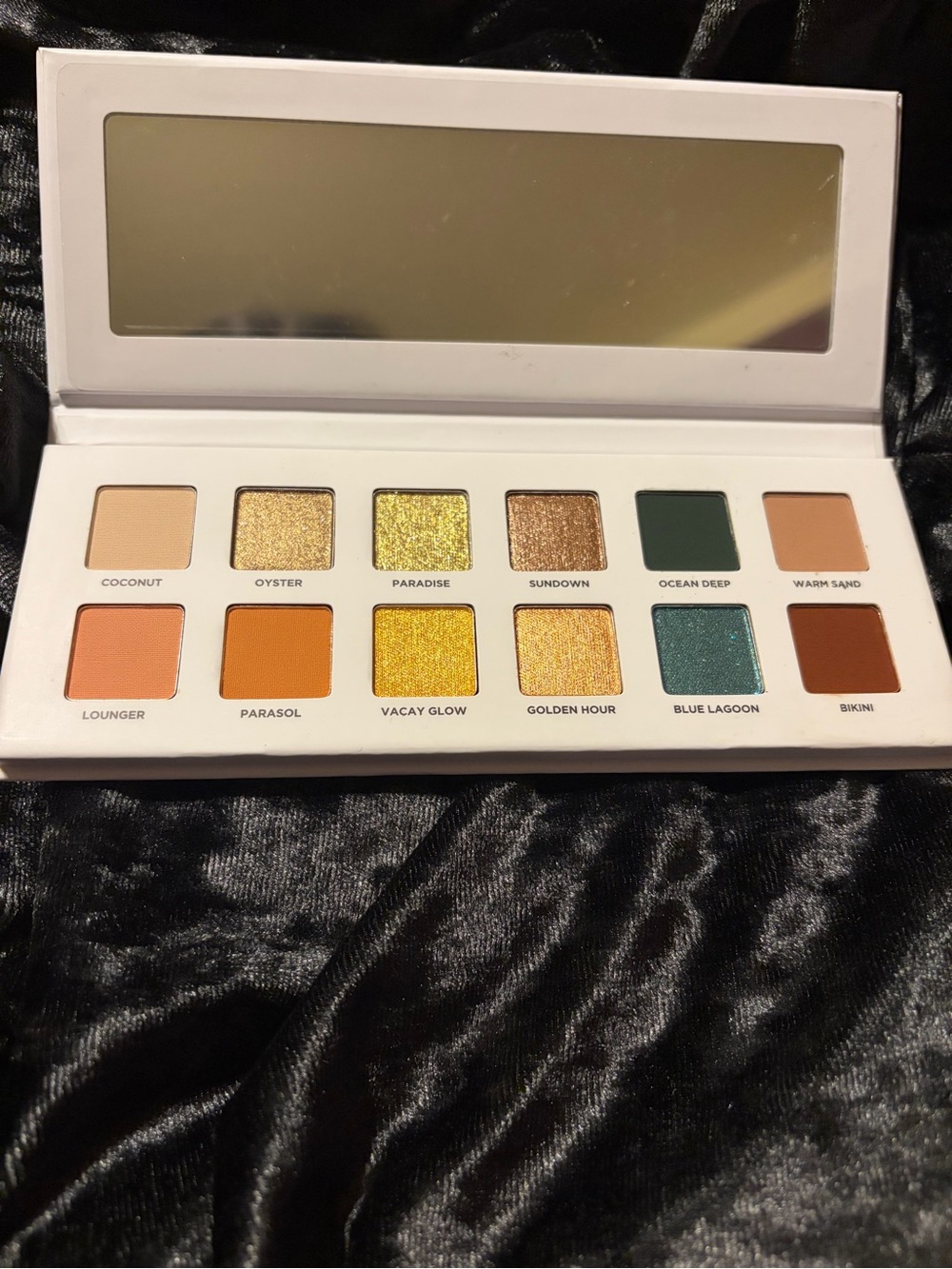 ICONIC London Eyeshadow Palette — Golds, Teal & Deep Green